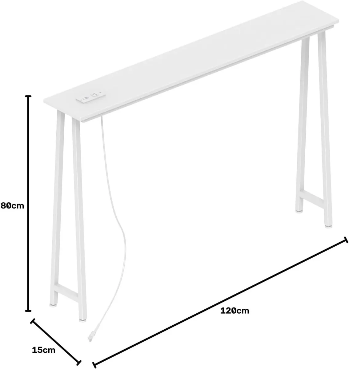 15CM Wide Console Tables Long Narrow Hallway (Set - Image 2