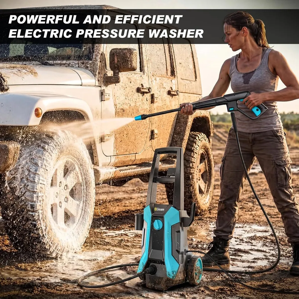 Pressure Washer 2400W 220bar 540L H Electric - Image 2