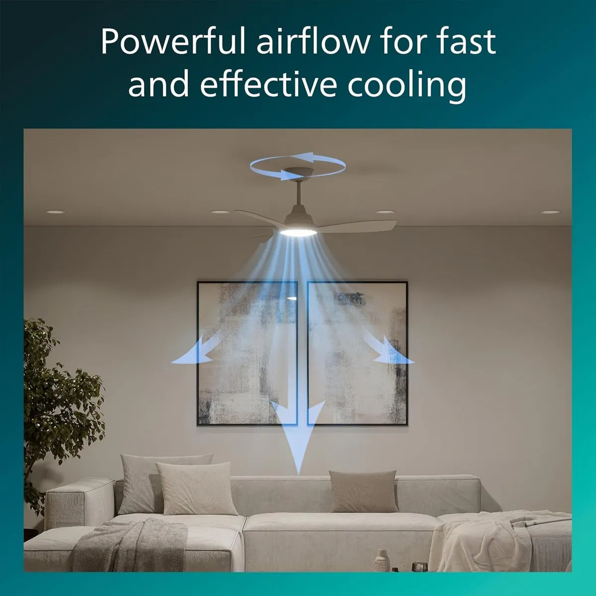 Ceiling Fan with LED Light 3 Blades 107 - Image 3