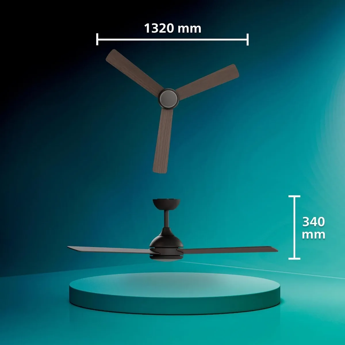 Ceiling Fan with LED Light 3 Blades 132 - Image 2