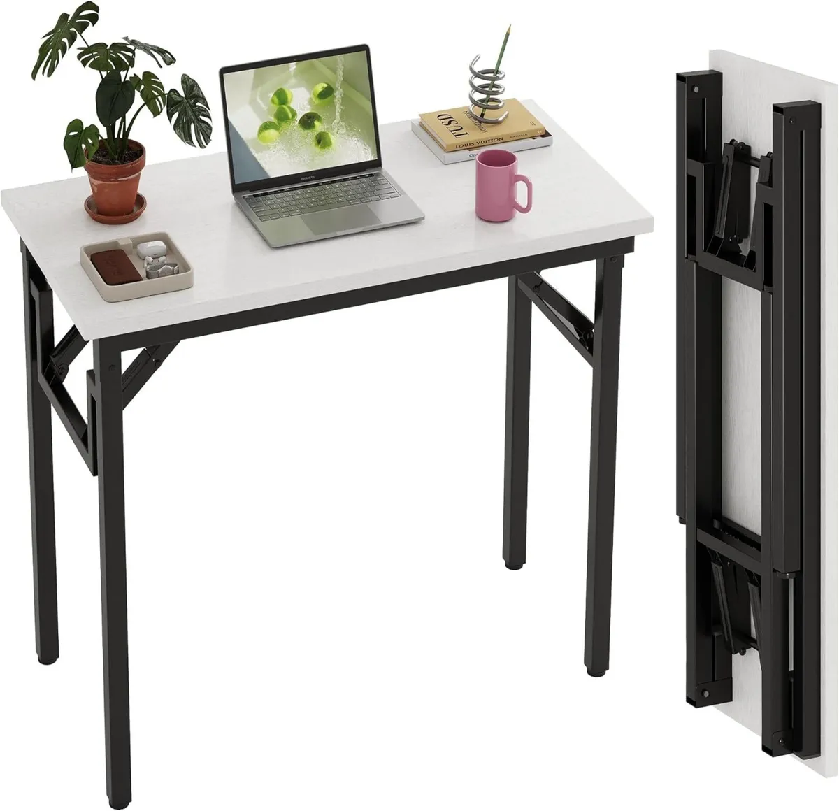 Small Folding Desk No Assembly Computer - Image 1