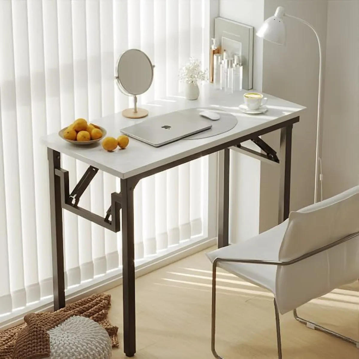 Small Folding Desk No Assembly Computer - Image 2