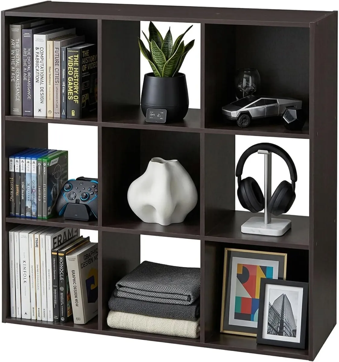 Sturdy Buildeasy Assembly 9 Cube Storage Organiser - Image 1