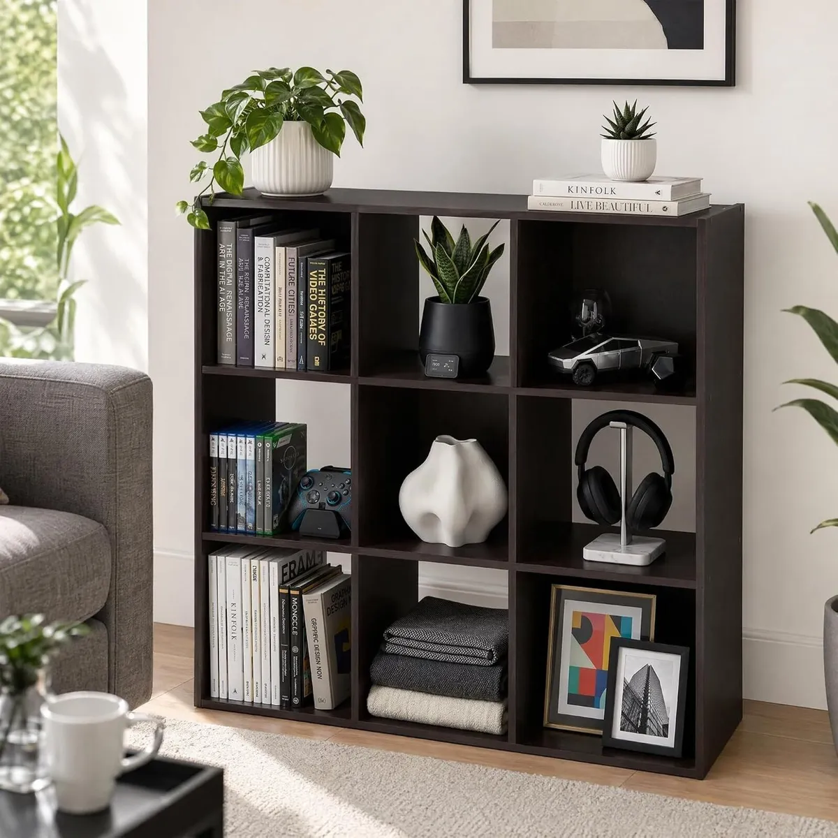 Sturdy Buildeasy Assembly 9 Cube Storage Organiser - Image 2