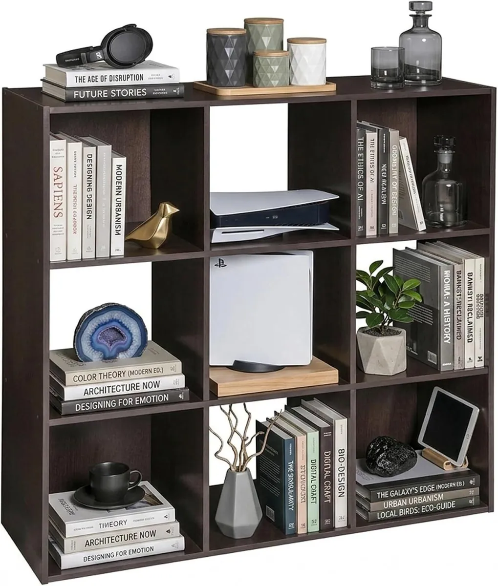 Sturdy Buildeasy Assembly 9 Cube Storage Organiser - Image 1