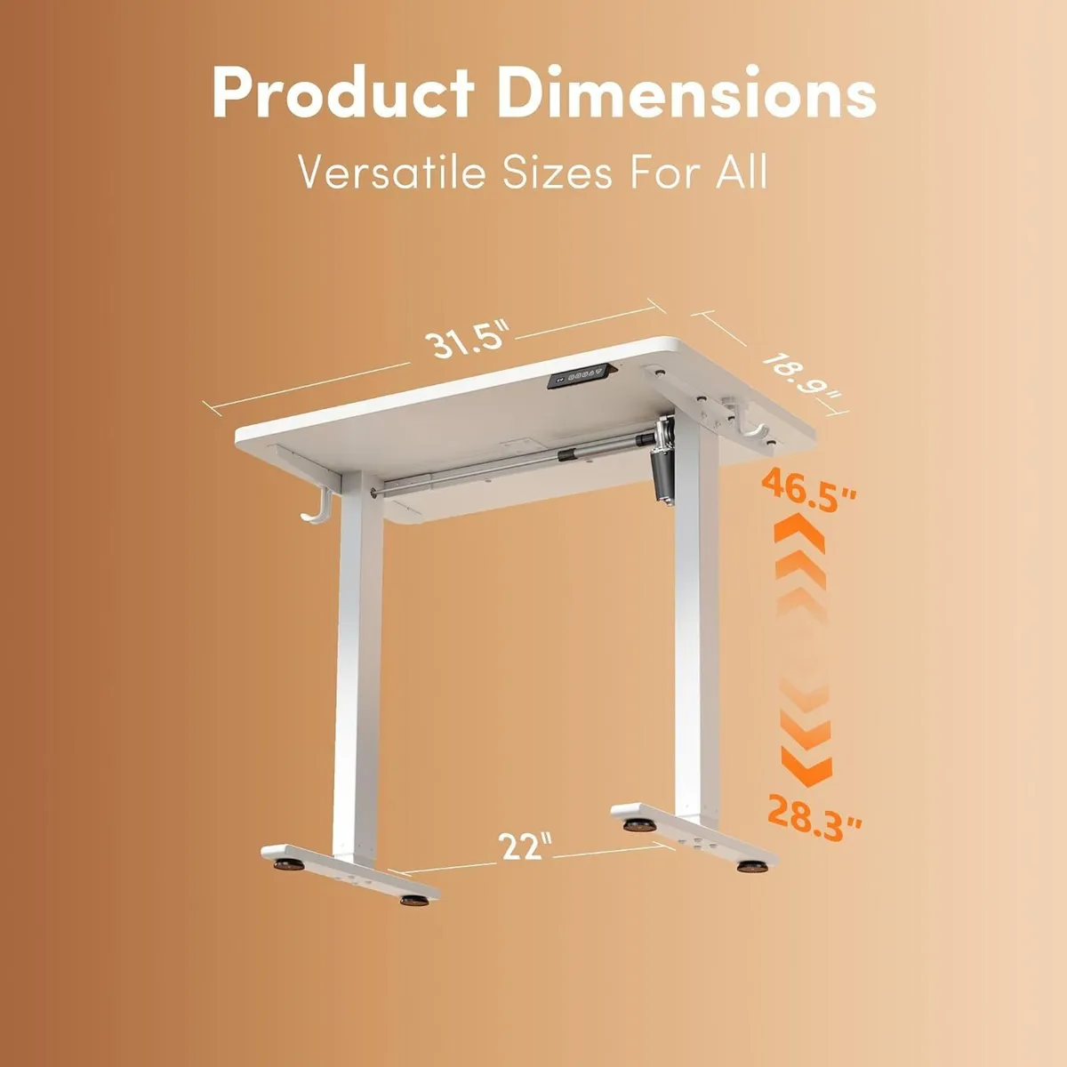 Electric Standing Desk 80 X 48CM Height - Image 3