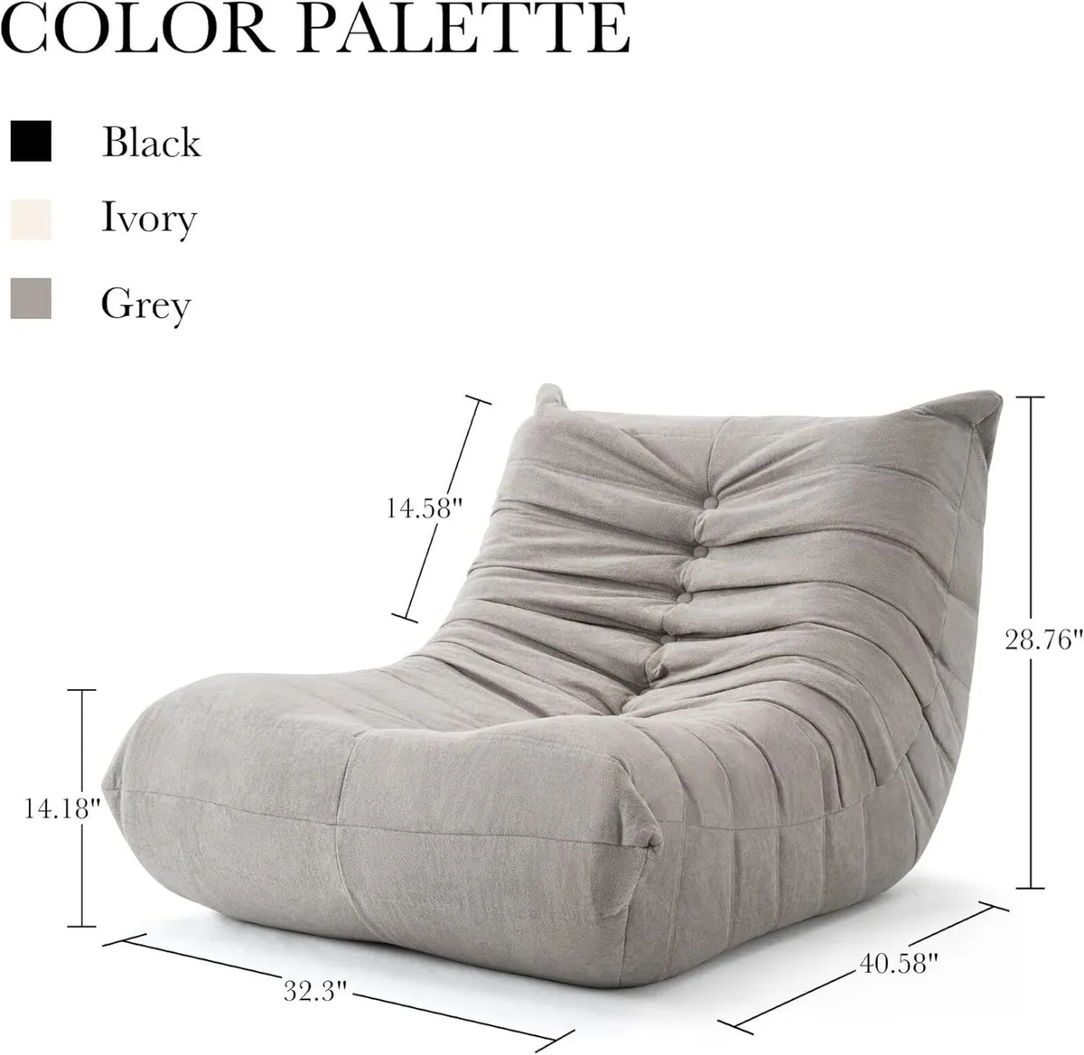 Bean Bag Chair for Adults Togo Lounge - Image 2