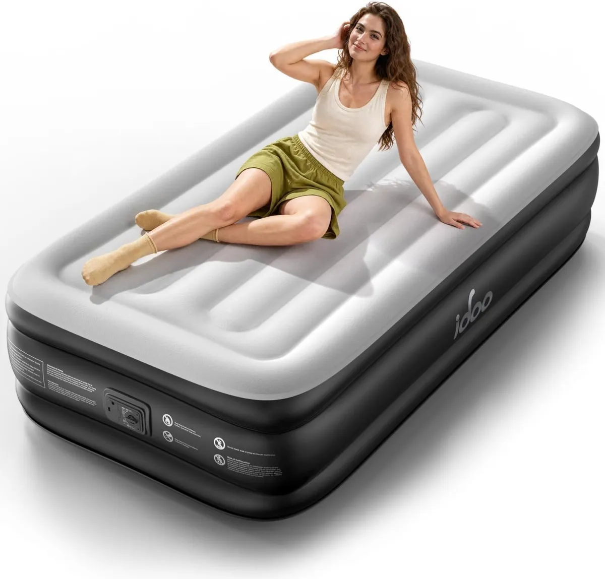 Inflatable Air Mattress Airbed with Built-In Pump - Image 1