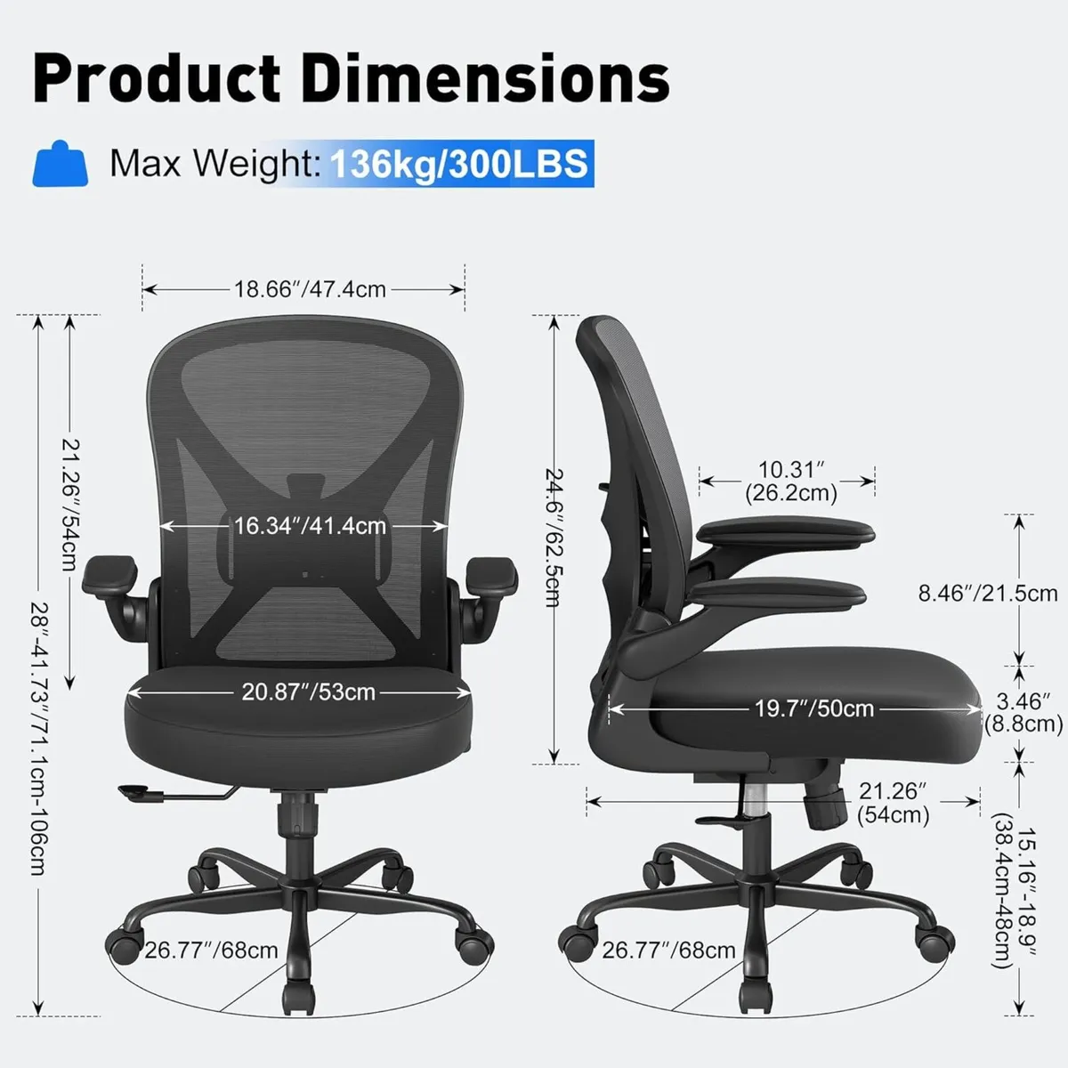 Ergonomic Office Chair with Adjustable Lumbar - Image 3
