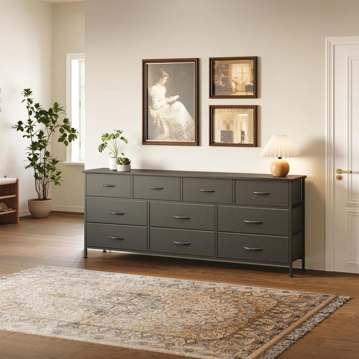 Bedroom Dresser Chests of Drawers with 10 Fabric - Image 2