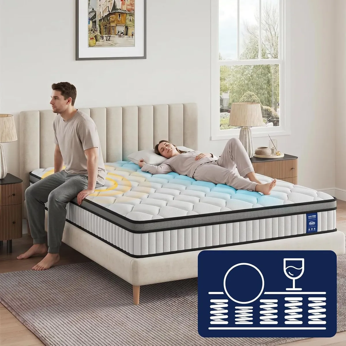 Mattress Pocket Sprung Zero-Noise Independent - Image 4