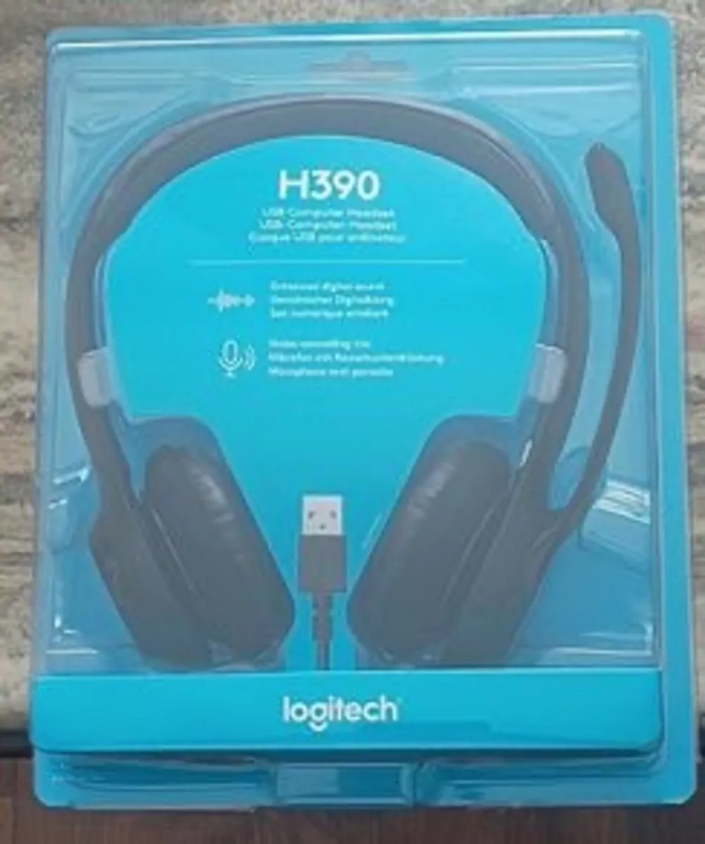 New Logitech H390 Wired Headset