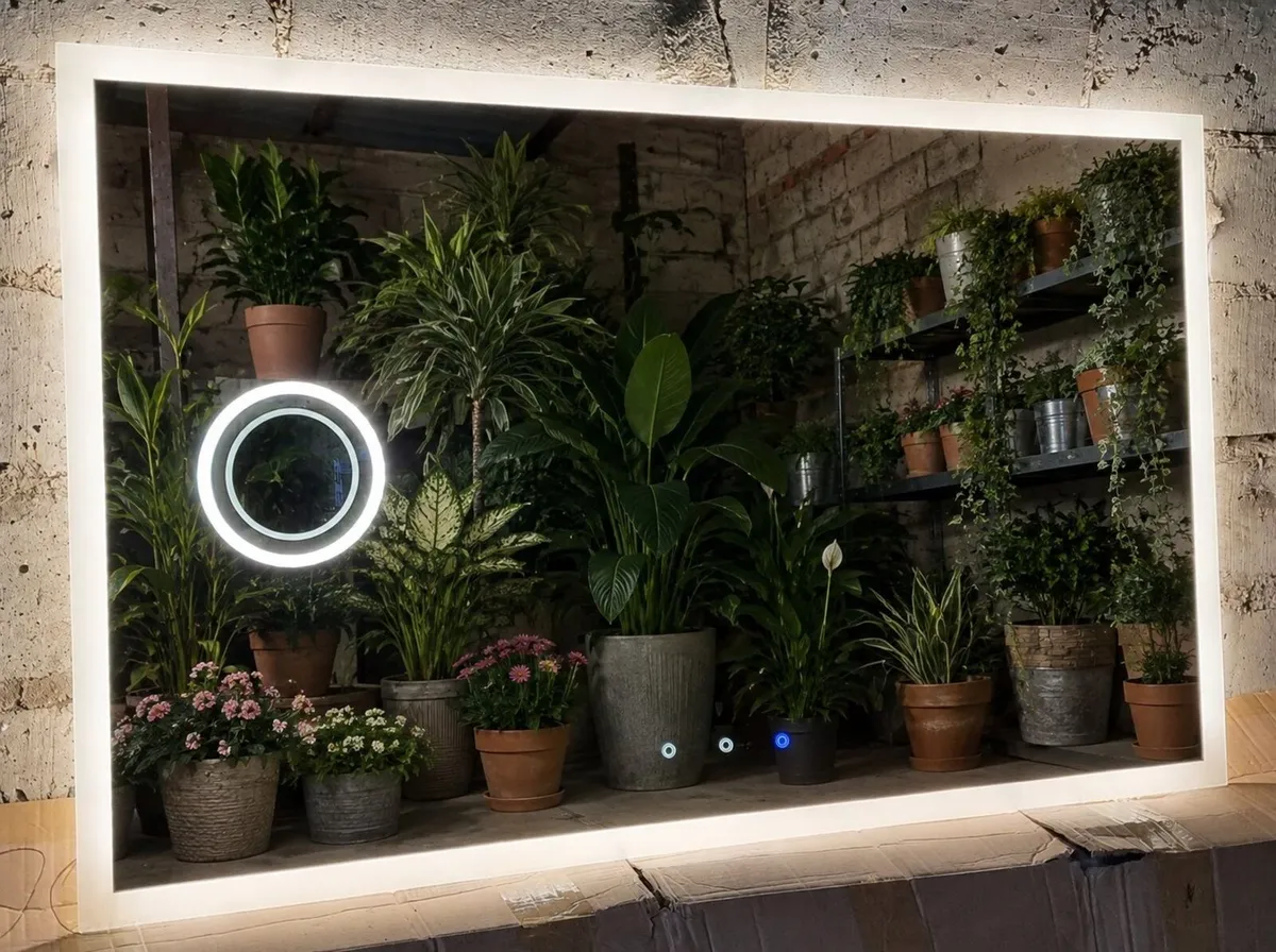 LED Bathroom Mirror W-Fi Weather Station Bluetooh - Image 4