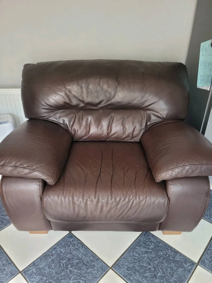 Large leather  sofa