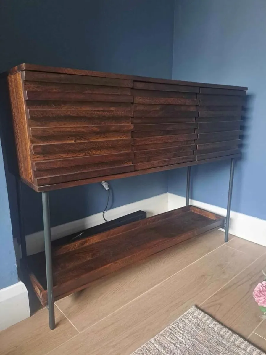 Solid Wood Sideboard / Console Table – Industrial - Image 2