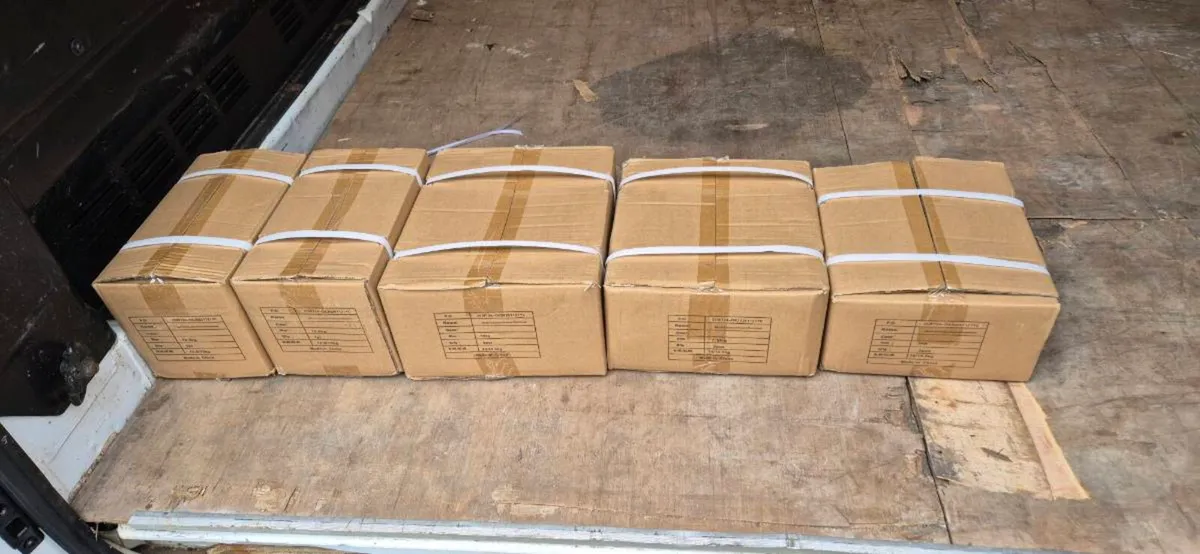4xbrand new sets of rubber coated dumbbell sets - Image 1