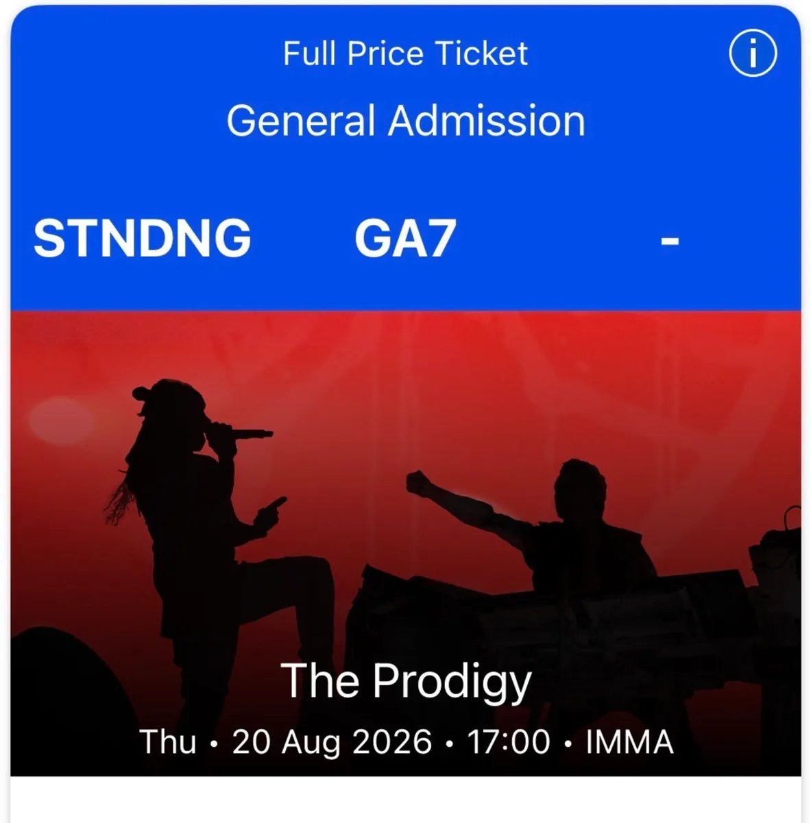 2 x Prodigy, August 20th, Dublin