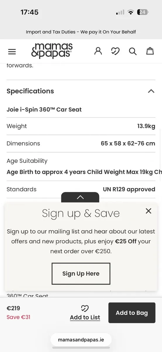 Car seat - Image 1