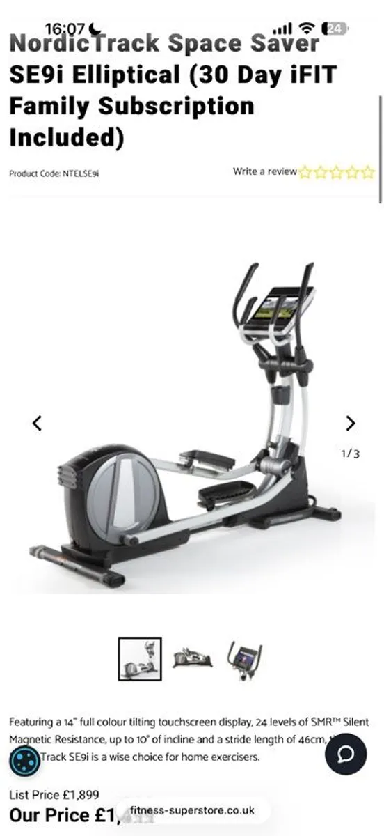Nordic Track Elliptical - Image 2