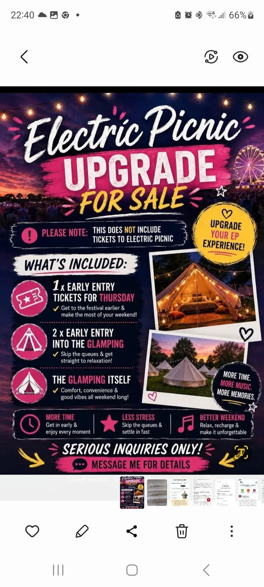 Pink moon, E P, 4 person Bell tent glampling