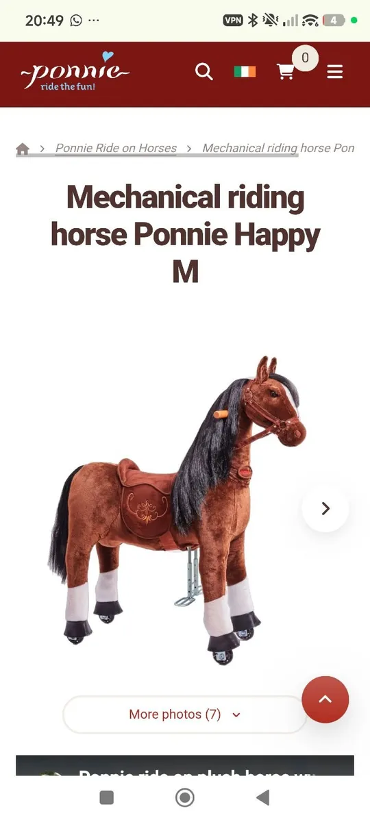 Ride on mechanical horse toy - Image 1