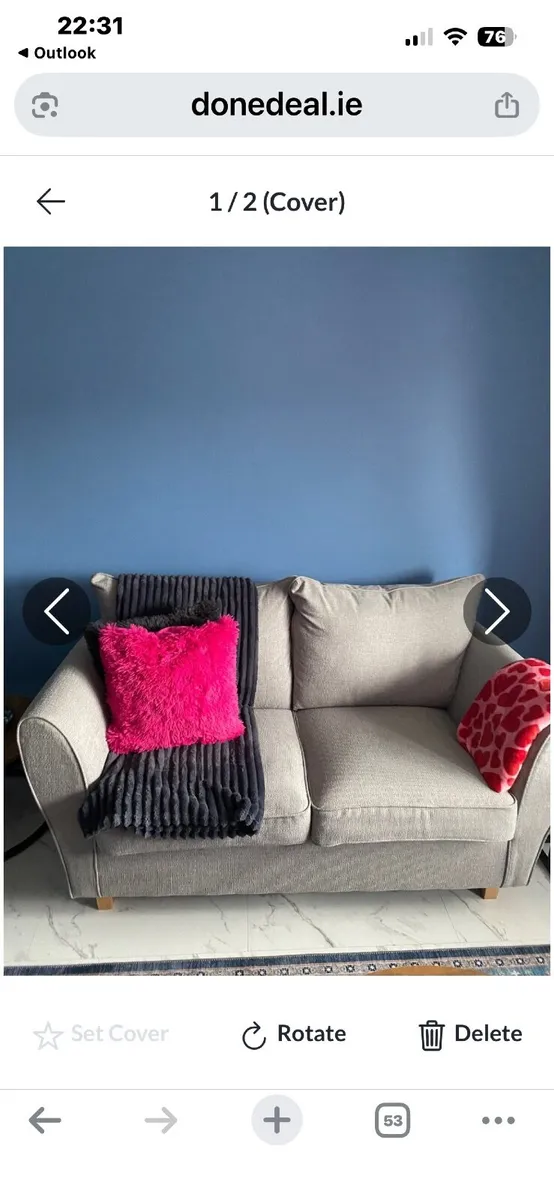 Two seater couch - Image 1