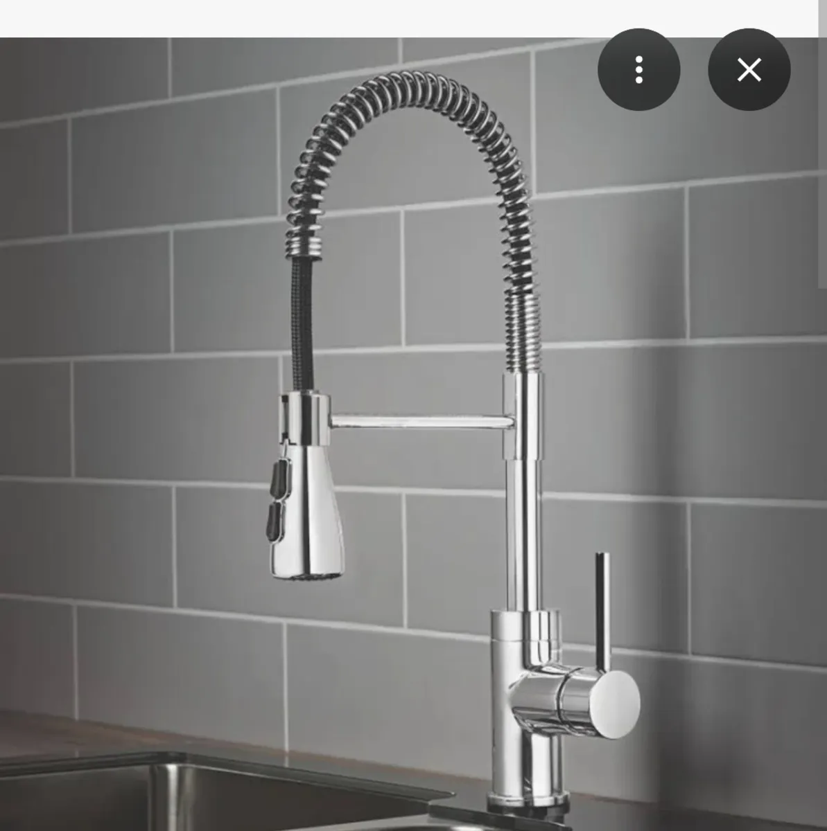 Seville pull out spray mono mixer kitchen tap - Image 1