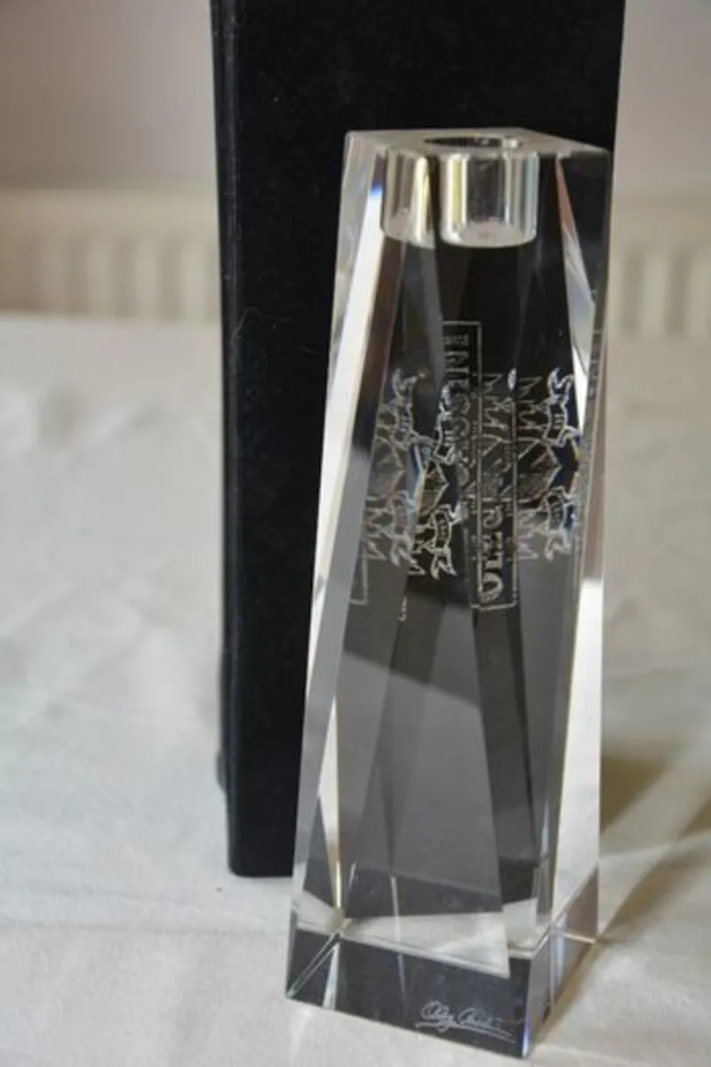 Oleg Cassini Crystal Candle Holder - Image 1