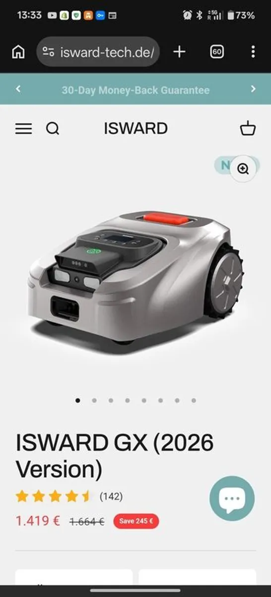 ISWARD GX 2026 RTK Robot Lawn Mower - Brand New and Unused - No Boundary Wire - 2500m2 - Image 1