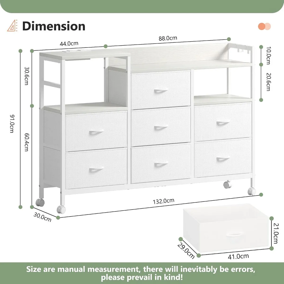 Large Chest of Drawers with Charging Station - Image 3