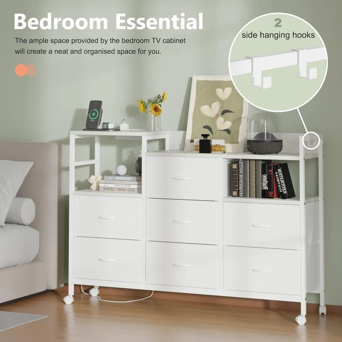 Large Chest of Drawers with Charging Station - Image 4
