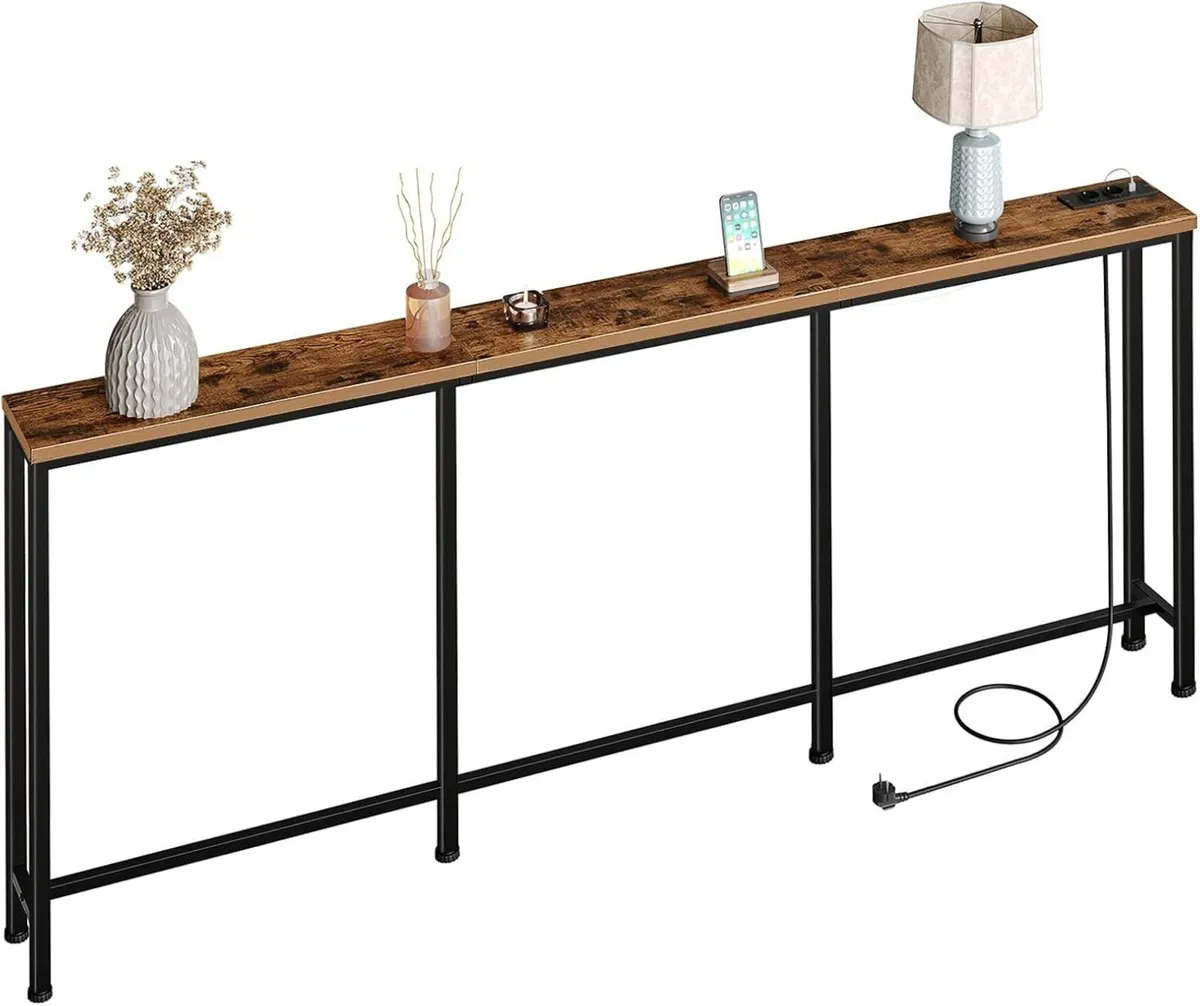 Console Table Hallway with Charging Station - Image 1