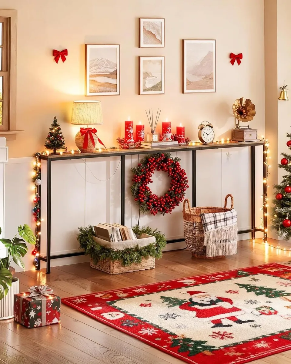 Console Table Hallway with Charging Station - Image 2
