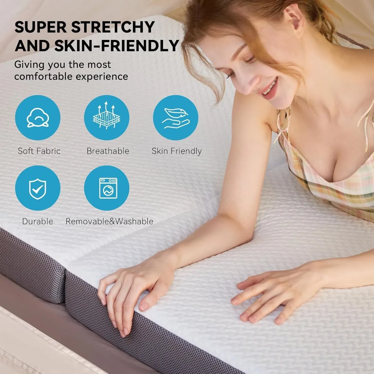Foldable Folding Mattress Tri-Fold Memory Foam - Image 3