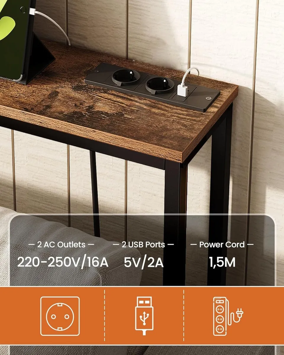 Console Table Hallway with Charging Station - Image 4