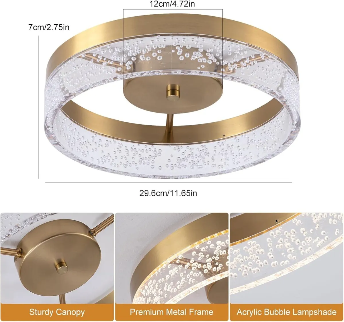LED Ceiling Light 20W Flush Mount Kitchen Lighting - Image 4