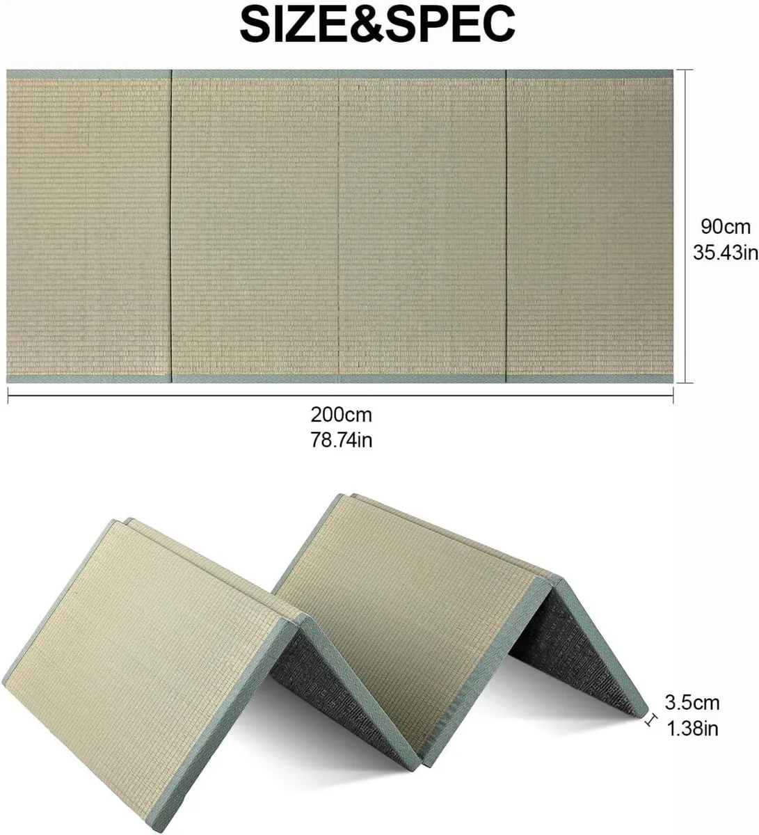Japanese Traditional Tatami Mat Mattress Firm - Image 2