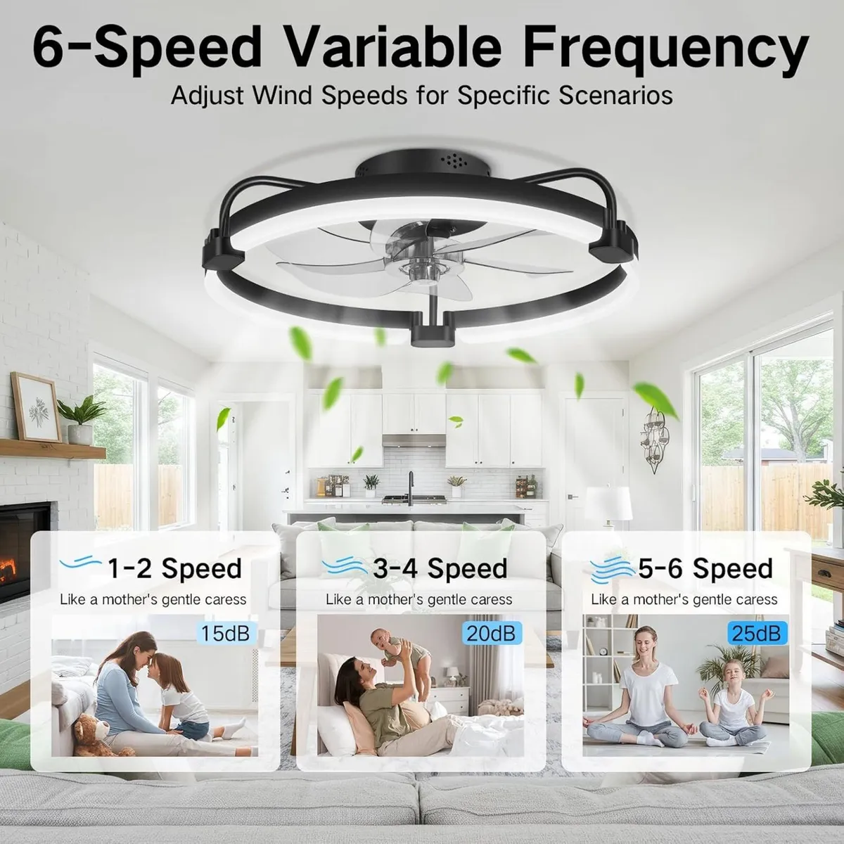 50CM Ceiling Fans with Lights and Remote 6 - Image 4