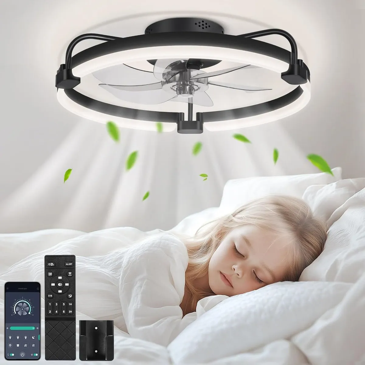 50CM Ceiling Fans with Lights and Remote 6 - Image 1