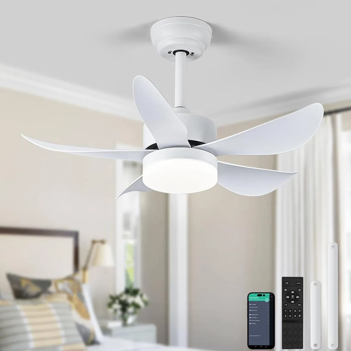 Ceiling Fans with Lights and Remote 30 Inch - Image 1