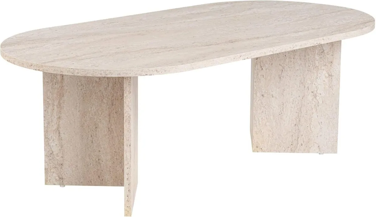 Elegant Coffee Table Travertine Colour - Image 1