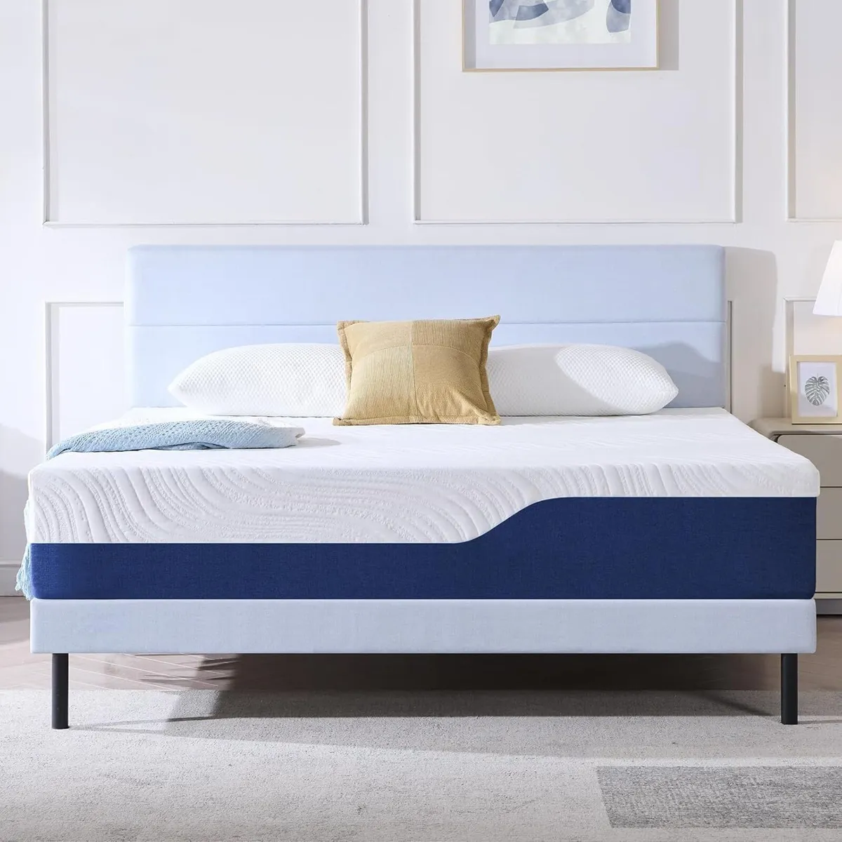 Mattress Medium Firm Memory Foam Carved Knitted - Image 2
