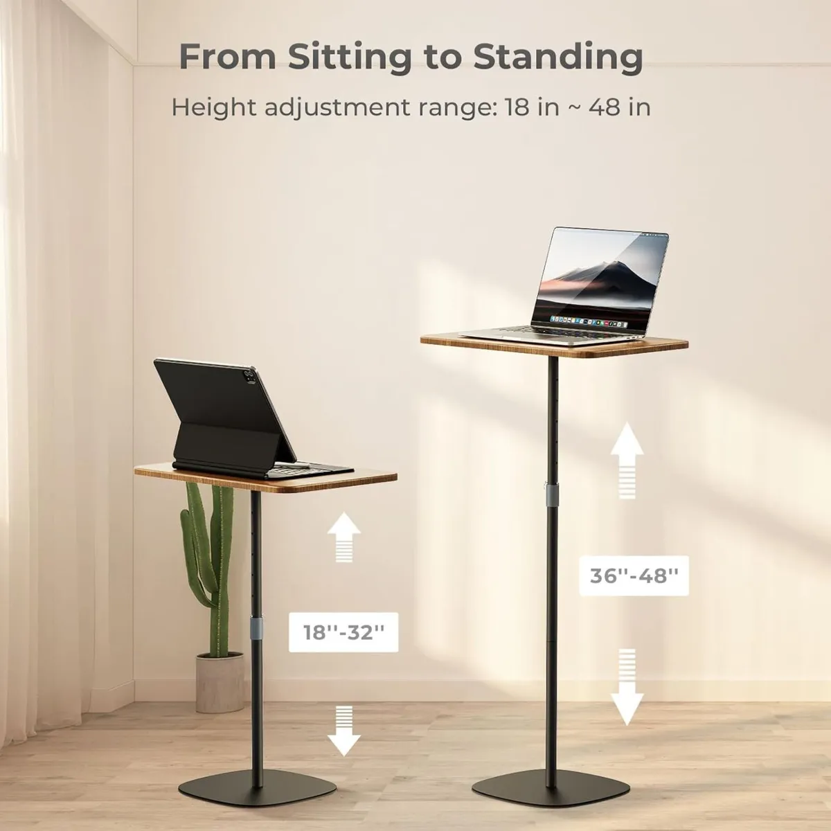 Portable Laptop Stand Bedside Sofa Table - Image 3