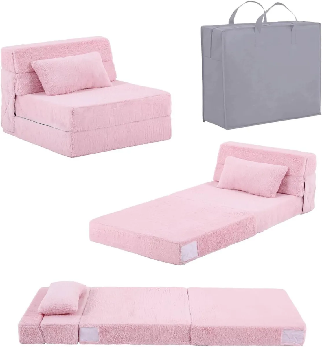 Folding Sofa Bed for Kids Quad-Fold Mattress - Image 1