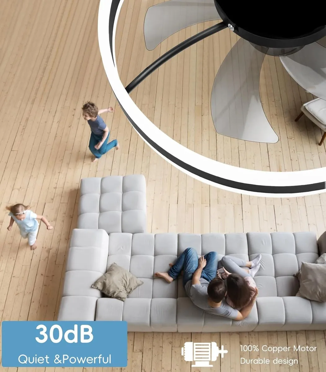 Ceiling Fans with Lights App Remote Control Quiet - Image 4