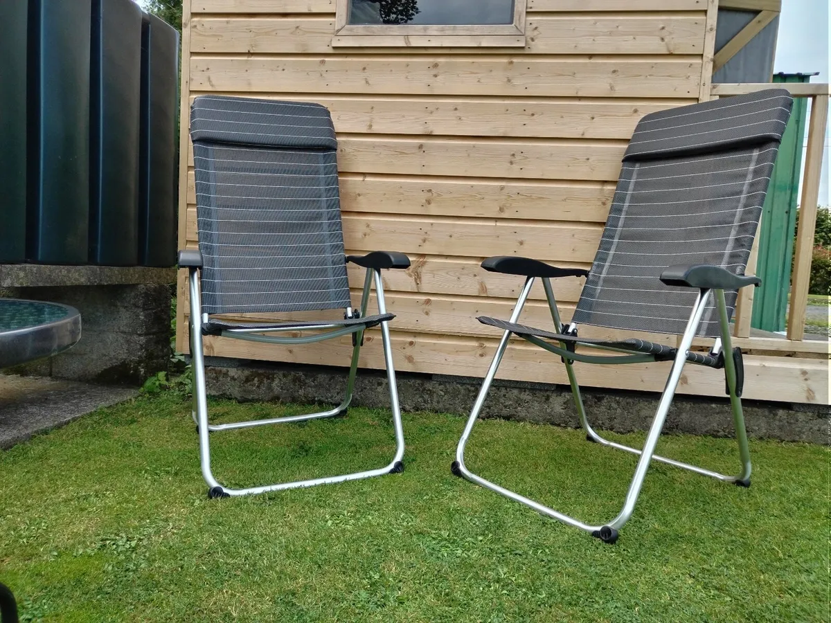 Garden Chairs and x2 Small Glass Top Tables €80 - Image 2