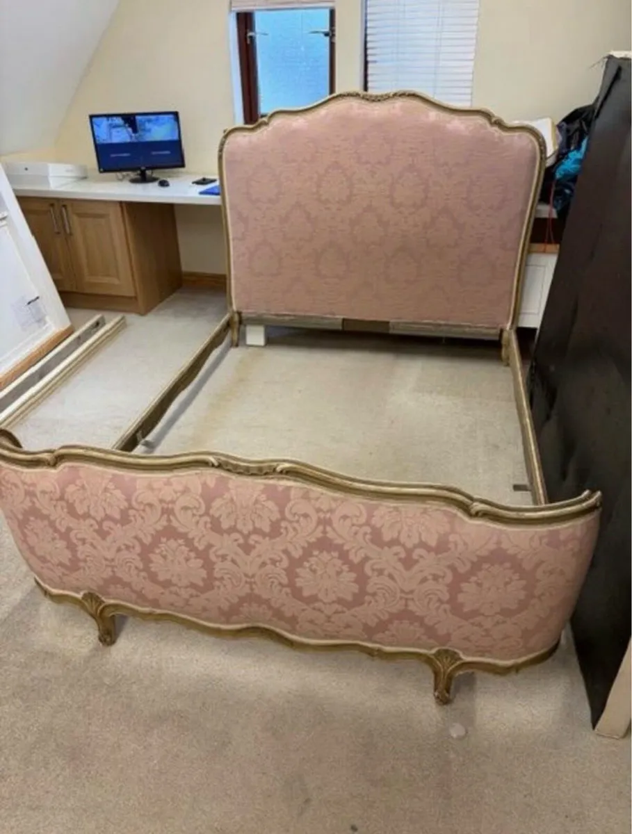 Antique French double bed - Image 2