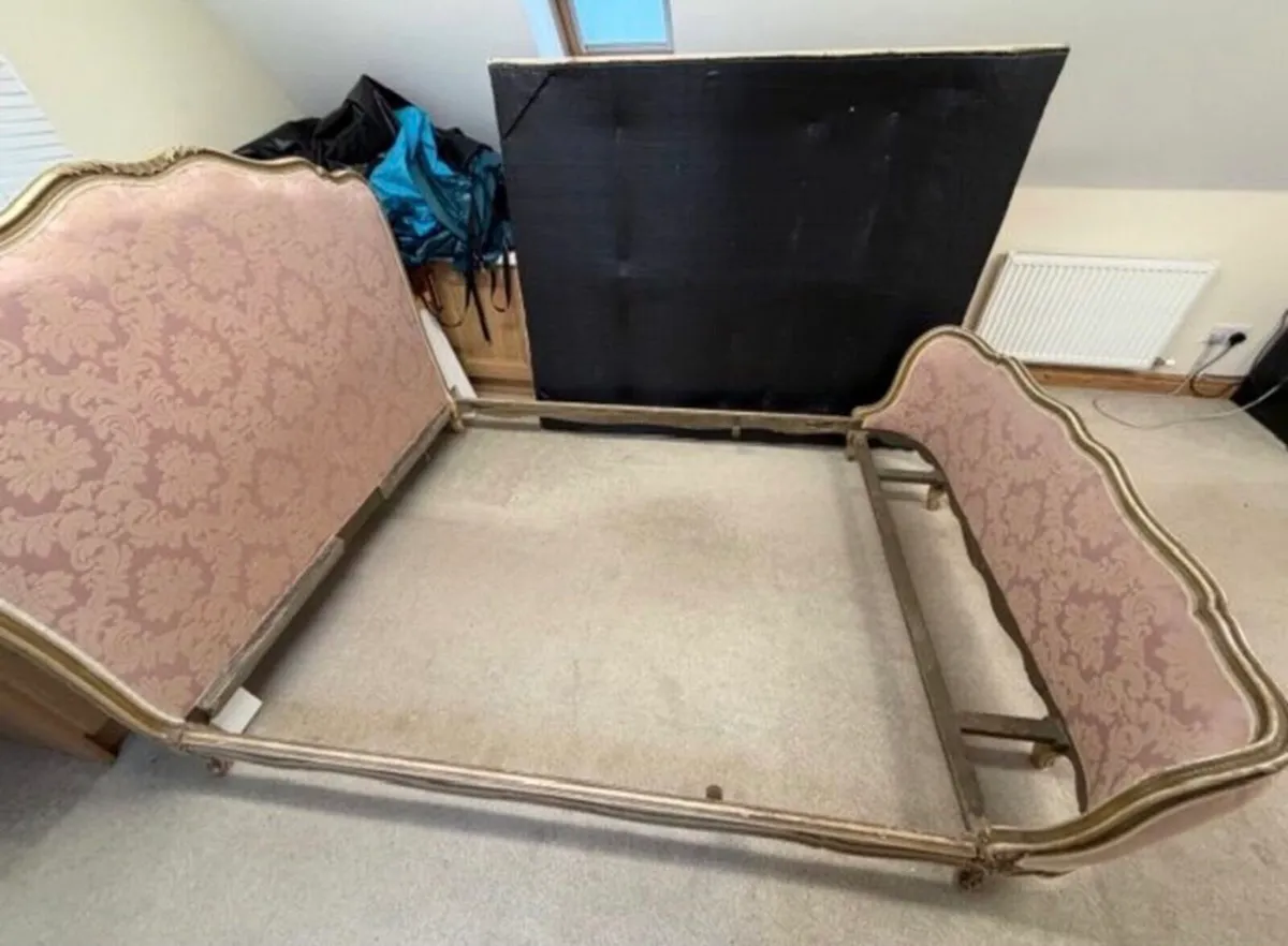 Antique French double bed - Image 3