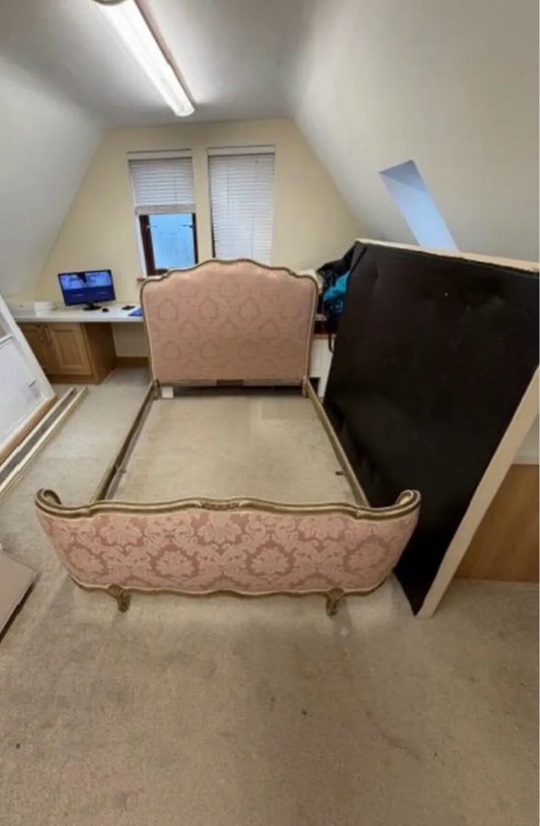 Antique French double bed - Image 4