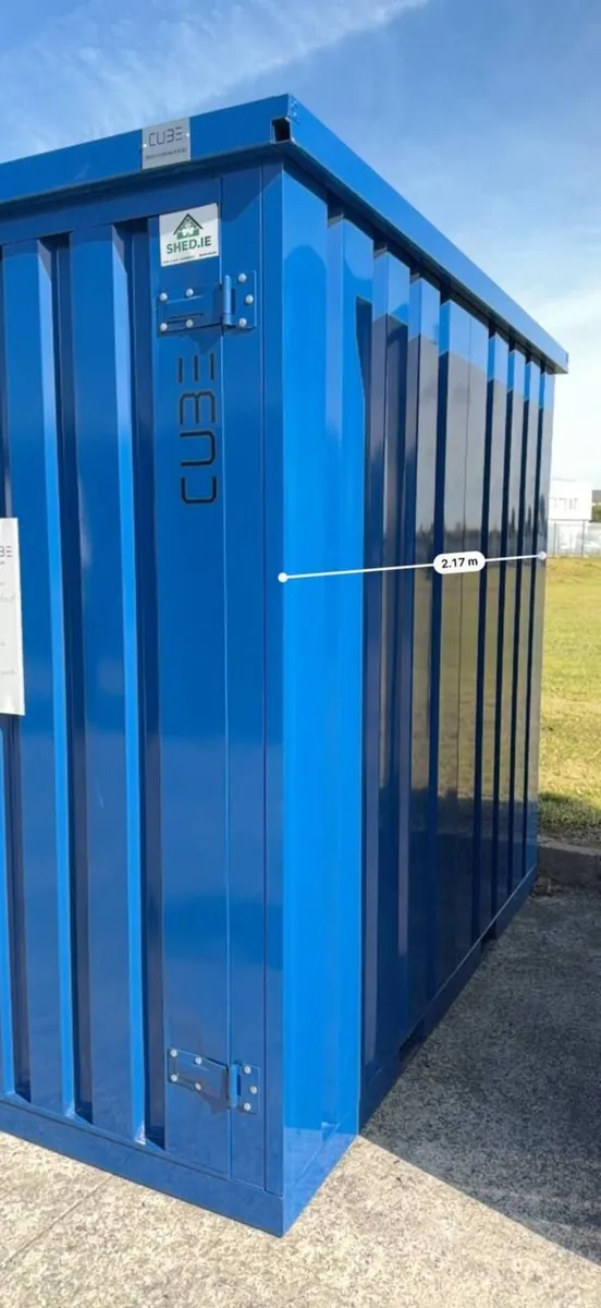 2m × 1.5m (6.6ft × 5ft) CUBE Heavy Duty Steel Shed - Image 2